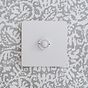 Soho Lighting White Metal 1 Gang 6A 2 Way Retractive Push Button Switch
