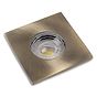 Lieber Antique brass GU10 Fire rated IP65 square downlight