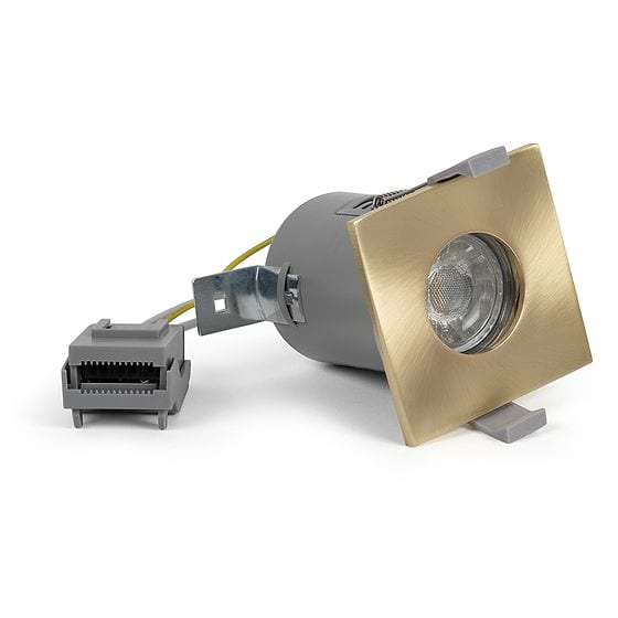 Brushed Brass Square Downlights