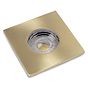 Lieber Brushed brass GU10 Fire rated IP65 square downlight