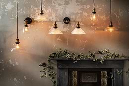 Glass Funnel Wall Light
