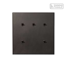 Soho Lighting Heritage Bronze 5 Gang 2 Way Dimming Toggle Switch with Bronze Toggle - The Palaces Collection
