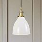 Clay White Classic Painted Pendant Light