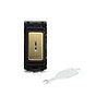 Soho Lighting Brushed Brass 20AX Double Pole Key RM-Grid Switch Module