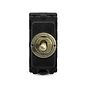 Antique Brass 2 Way Off Toggle Grid Switch Module
