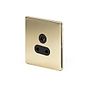 Soho Lighting Brushed Brass 5 Amp Light Socket Black Ins