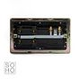 Soho Lighting Brushed Brass 45A Cooker Control Unit Blk Ins Screwless