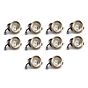 10 Pack - Antique Brass Fixed CCT Fire Rated LED Dimmable 10W IP65 Downlight