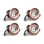 4 Pack - Antique Copper CCT Fire Rated LED Dimmable 10W IP65 Downlight