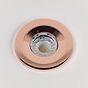 4 Pack - Soho Lighting Rose Gold LED Downlights, Fire Rated, Fixed, IP65, CCT Switch, High CRI, Dimmable