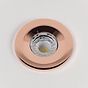 10 Pack - Soho Lighting Rose Gold LED Downlights, Fire Rated, Fixed, IP65, CCT Switch, High CRI, Dimmable