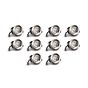 10 Pack - Brushed Chrome CCT Fire Rated LED Dimmable 10W IP65 Downlight