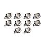 10 Pack - Brushed Chrome CCT Fire Rated LED Dimmable 10W IP65 Downlight