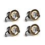 4 Pack - Polished Brass CCT Fire Rated LED Dimmable 10W IP65 Downlight