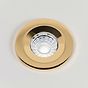 10 Pack - Soho Lighting Polished Brass LED Downlights, Fire Rated, Fixed, IP65, CCT Switch, High CRI, Dimmable