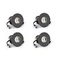 4 Pack - Graphite Grey CCT Fire Rated LED Dimmable 10W IP65 Downlight