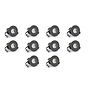 10 Pack - Graphite Grey CCT Fire Rated LED Dimmable 10W IP65 Downlight