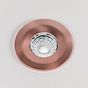 8 Pack - Soho Lighting Brushed Copper LED Downlights, Fire Rated, Fixed, IP65, CCT Switch, High CRI, Dimmable