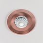 4 Pack - Soho Lighting Brushed Copper LED Downlights, Fire Rated, Fixed, IP65, CCT Switch, High CRI, Dimmable