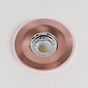 4 Pack - Soho Lighting Brushed Copper LED Downlights, Fire Rated, Fixed, IP65, CCT Switch, High CRI, Dimmable