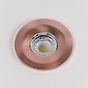 Soho Lighting Brushed Copper LED Downlights, Fire Rated, Fixed, IP65, CCT Switch, High CRI, Dimmable