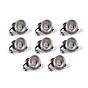 8 Pack - Pewter CCT Fire Rated LED Dimmable 10W IP65 Downlight