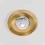 10 Pack - Soho Lighting Brushed Gold LED Downlights, Fire Rated, Fixed, IP65, CCT Switch, High CRI, Dimmable