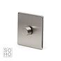 Soho Lighting Brushed Chrome 1 Gang 2-Way Intelligent Dimmer 150W LED (300W Halogen/Incandescent)