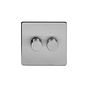 Brushed Chrome Multi-Way Dimmer switch
