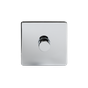 Soho Lighting Flat Plate Polished Chrome 1 Gang 250W LED Multi-Way Dimmer Switch