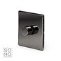 Soho Lighting Black Nickel 1 Gang Trailing Edge Dimmer Switch Screwless 150W LED (300w Halogen/Incandescent)