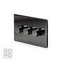 Soho Lighting Black Nickel 3 Gang 2-Way Intelligent Dimmer 150W LED (300w Halogen/Incandescent)