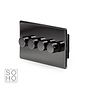 Soho Lighting Black Nickel 4 Gang 2 -Way Intelligent Dimmer Switch 150W LED (300w Halogen/Incandescent)