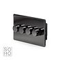 Soho Lighting Black Nickel 4 Gang 2 -Way Intelligent Dimmer 150W LED (300w Halogen/Incandescent)