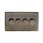 Antique Brass 4 Gang Dimmer Switch
