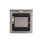 Soho Lighting Brushed Chrome Black Insert 2 x25mm EM-Euro Module Floor Plate