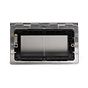 Soho Lighting Brushed Chrome Black Insert 4 x25mm EM-Euro Module Floor Plate