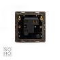 Soho Lighting Brushed Chrome Fused Connection Unit (FCU) Unswitched 13A DP Blk Ins Screwless