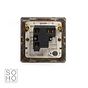 Soho Lighting Brushed Chrome Fused Spur (FCU) Unswitched 13A DP Wht Ins Screwless