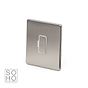 Soho Lighting Brushed Chrome Fused Spur (FCU) Unswitched 13A DP Wht Ins Screwless