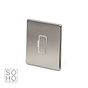 Soho Lighting Brushed Chrome Fused Connection Unit (FCU) Unswitched 13A DP Wht Ins Screwless