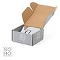 Soho Lighting Polished chrome Fused Spur (FCU) Unswitched 13A DP Blk Ins Screwless