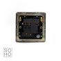 Soho Lighting Polished chrome Fused Spur (FCU) Switched 13A DP Blk Ins Screwless
