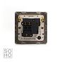 Soho Lighting Polished chrome Fused Spur (FCU) Switched 13A DP Wht Ins Screwless