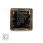 Soho Lighting Brushed Brass Fused Connection Unit (FCU) Unswitched 13A DP Blk Ins Screwless