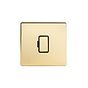 Soho Lighting Brushed Brass Fused Spur (FCU) Unswitched 13A DP Blk Ins Screwless