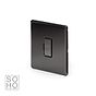 Soho Lighting Black Nickel Fused Spur (FCU) Unswitched 13A DP Blk Ins Screwless