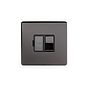 Soho Lighting Black Nickel Fused Connection Unit (FCU) Switched 13A DP Blk Ins Screwless