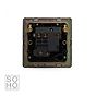 Soho Lighting Black Nickel Fused Spur (FCU) Switched 13A DP Blk Ins Screwless