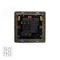 Soho Lighting Black Nickel Fused Connection Unit (FCU) Switched with Neon 13A DP Blk Ins Screwless